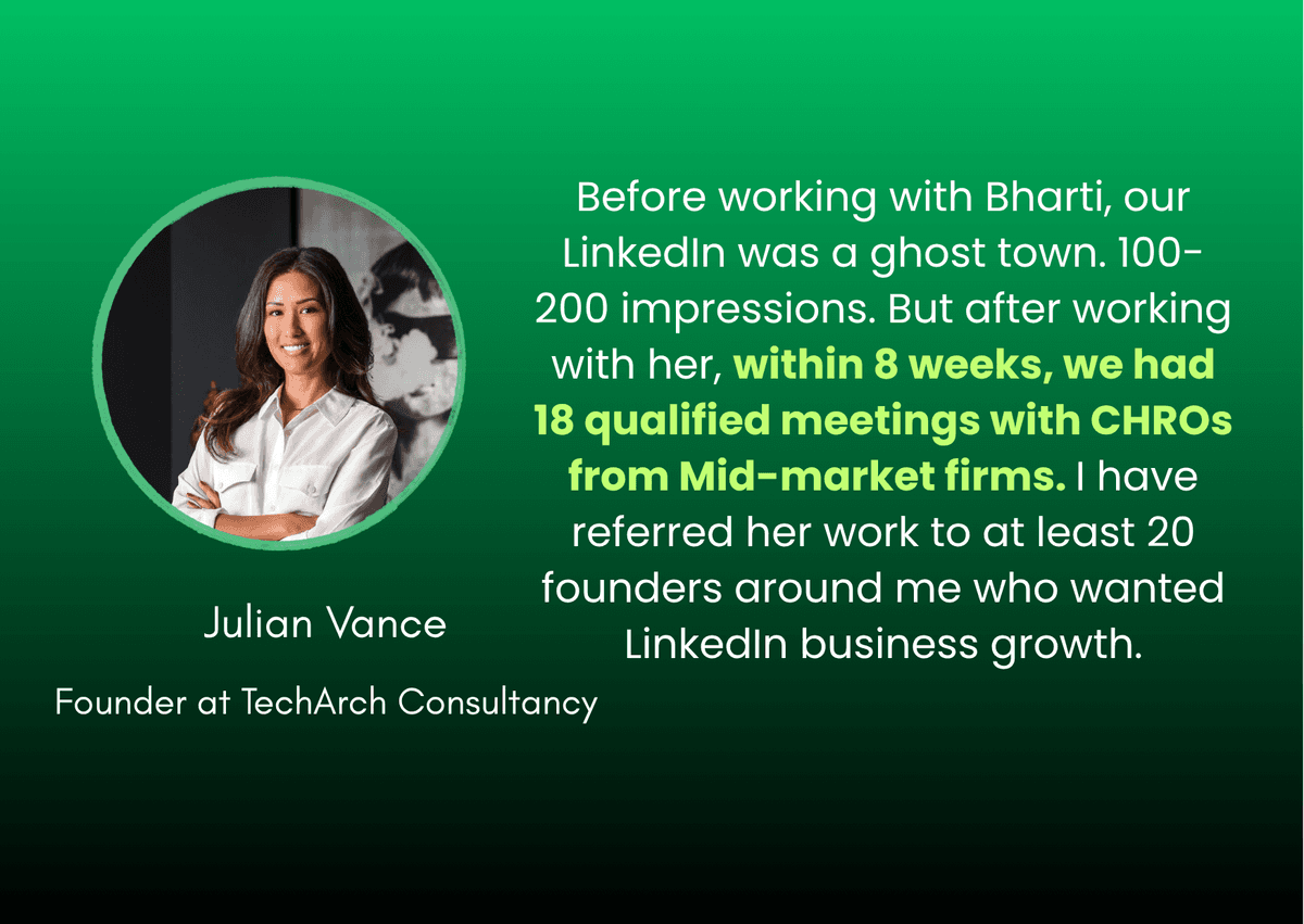 Julian testimonial